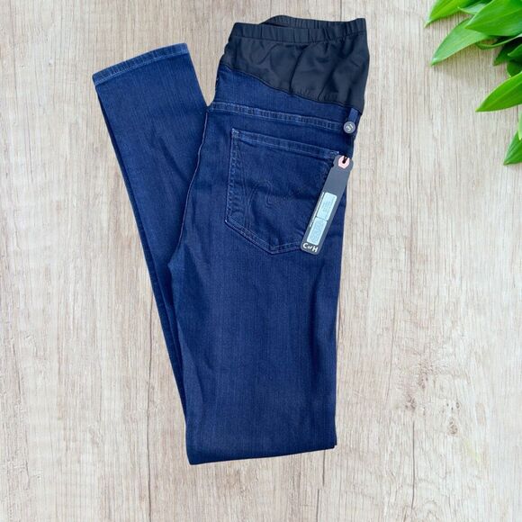 NWT Citizens Of Humanity Maternity Dark Blue Skinny Jeans - Picture 1 of 4
